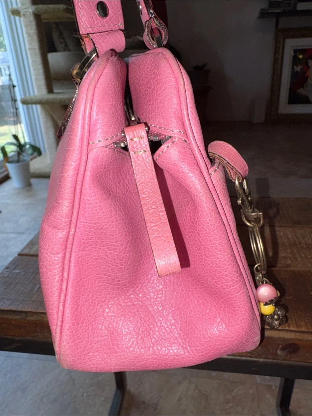 Leather KATE SPADE Women's Pink Leather Shoulder Bag